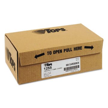 TOPS™ Time Clock Cards, Replacement For 10-100312-1950-9301-k14-36981d, One Side, 3.5 X 10.5, 500-box freeshipping - TVN Wholesale